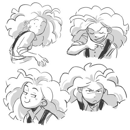 Annie expression sketches Annie expression sketches