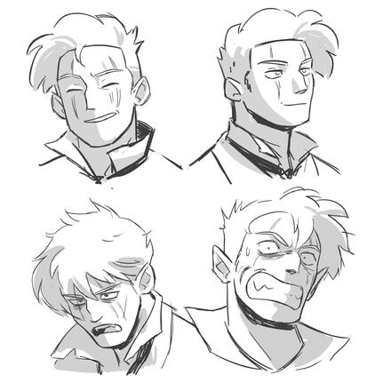 Geraldine expression sketches