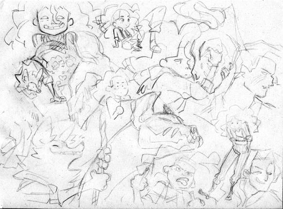 "Tumbleweed Annie" Sketch Page