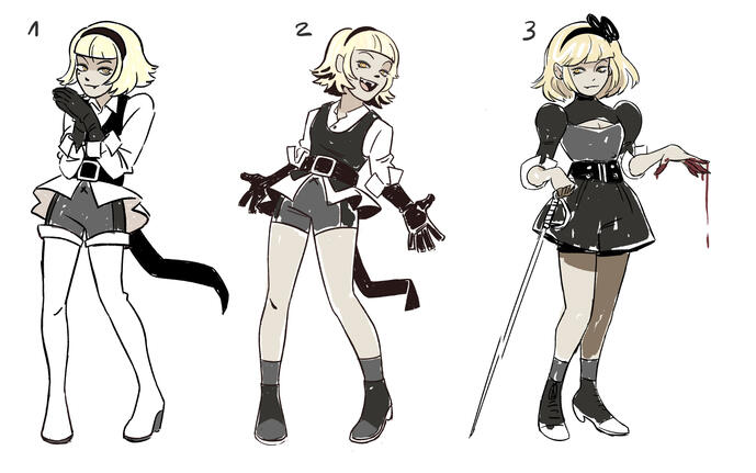 Studies for yet another vampire character