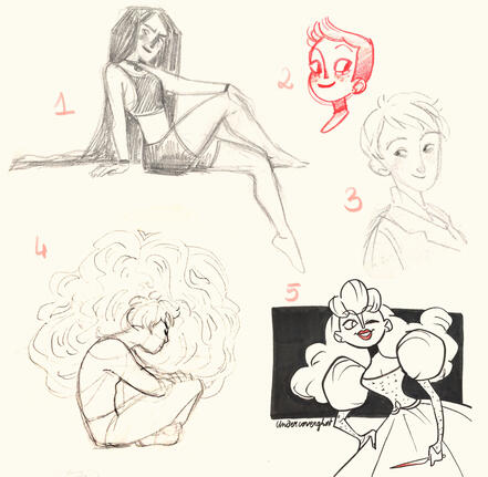 mixed media character sketches mixed media character sketches
